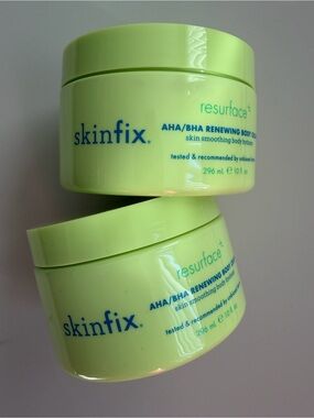 2-Pack Skinfix Resurface+ AHA/BHA Renewing Body Creams- NEW with seal, no box